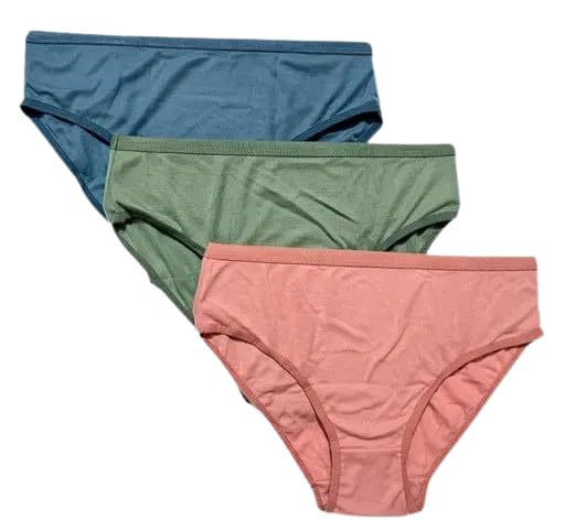 luvreena Combo Pack of 3 Cotton Underwear for Girls, Soft Brief for Women Hipster Panties for Women, Ladies Underpants, Regular and Plus Size-picture-12