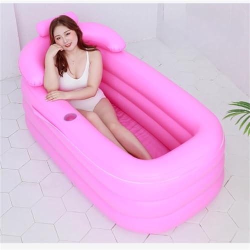 Baignoire gonflable de fomentation en caoutchouc avec seau de spa 140cm - 8