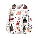 Sweaters for Girls 10 Christmas Day Crew Neck Knit Pullover Sweatshirt Mens Teen Long Sleeve Winter Xmas Holiday Santa Hat Print Fashion Boys Shirts Size 14-16 White Fall Puppy Tops Wine 160