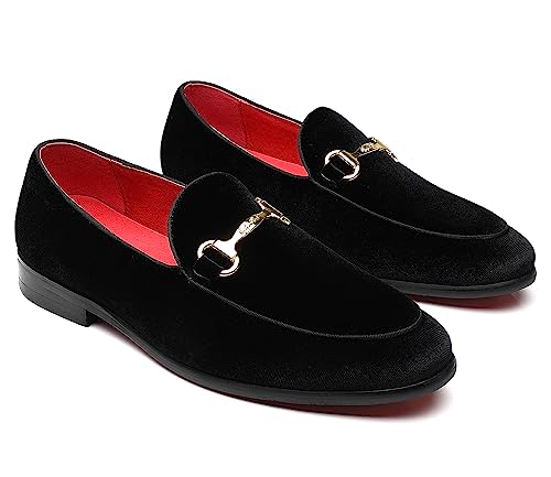 Men's Velvet Loafers Wedding Party Prom Homecoming Shoes