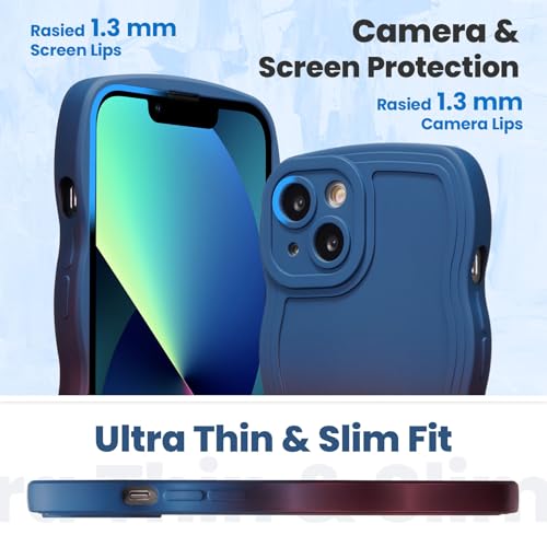Coque iPhone 11 jolie protection souple et colorée bleu et rouge