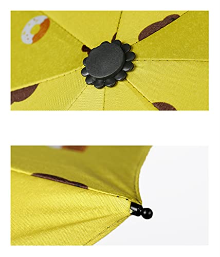 Nyw Umbrella Little Bear,Premium Folding Umbrella, Reinforced Fiberglass Ribs, Black Sunscreen Paint Anti-Uv, Rainproof,Animal Print Style With Auto Open Close,Rain Umbrella (Pink) #TOP3