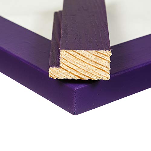 image for Wood Side Rustic Wooden Picture Frame 8x10 - Purple - Set of 2, Natura