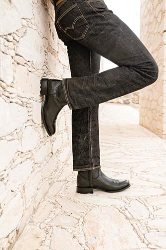 Image of 7L SIETE LEGUAS - Men's Leather Cowboy Zip Boot with Leather Sole style 11200