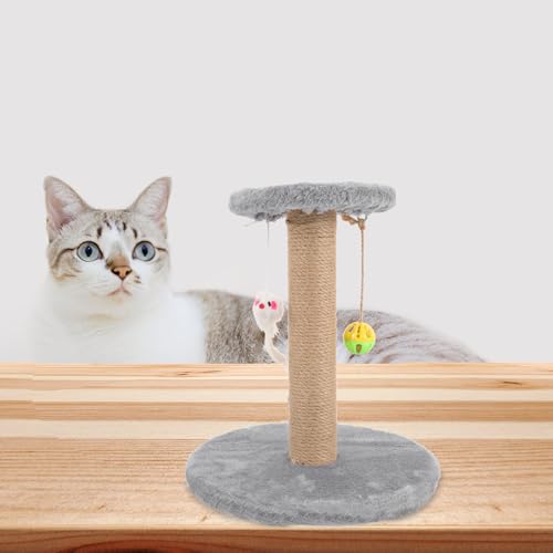 Rascador vertical para gatos FAVOMOTO gris pequeño miniatura 4