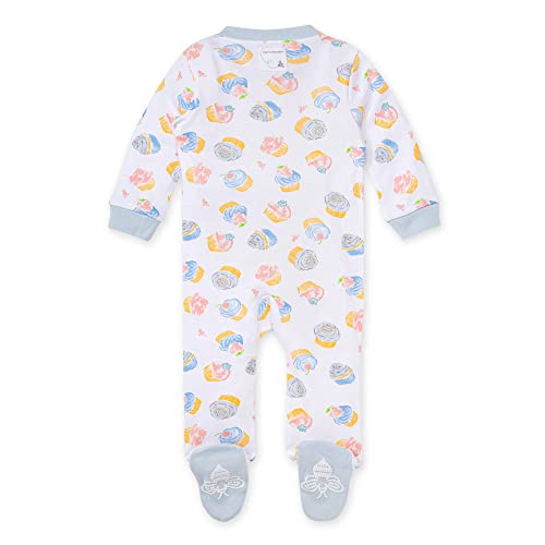 Image of Burt's Bees Baby unisex-baby Sleep & Play, Organic One-piece Romper-jumpsuit Pj, Zip Front Footed Pajama