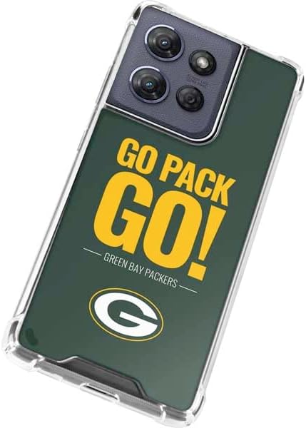 Skinit Clear Phone Case Compatible with Moto G Play 5G (2025) - Officially Licensed NFL Green Bay Packers Team Motto Design