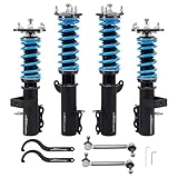 maXpeedingrods Coilovers for Toyota MR2 1987-1989 AW11 Chassis, 24 Levels Damper Adjustable Coilovers Suspension Kit, Height Adjustable Shock Absorber Struts, T6 Upgraded Lowering Kits Blue