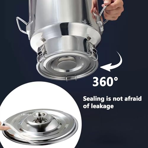 Pot de lait 201 en acier inoxydable de 9L pour conservation du vin