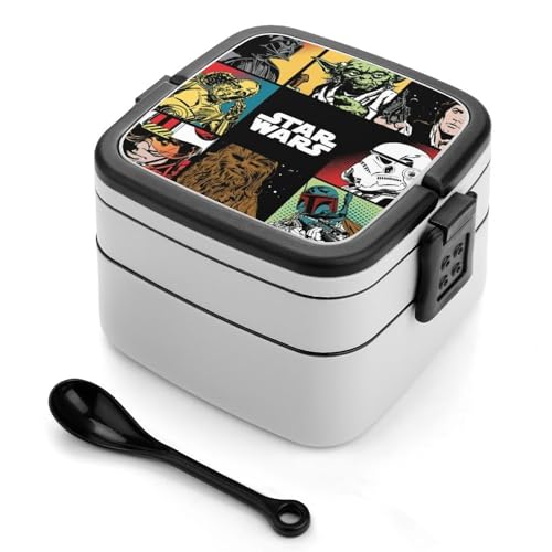 弁当箱 スターウォーズ ランチボックス 二段 お弁当箱 おべんとう箱 ランチケース 大人用 子供用 学生 仕事 通勤 1000ml