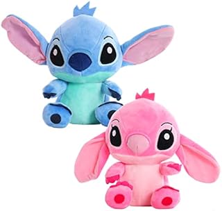 2pcs Stitch Plush Toy Soft Cute Stitch Stuffed Doll for Kids Soft Plush Toys Cuddly Doll Home Decoration Cartoon Children's Soft Toys For Boys And Girls Birthday Gift 20cm