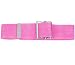 Prestige Medical Cotton Gait Belt with Metal Buckle, Hot Pink