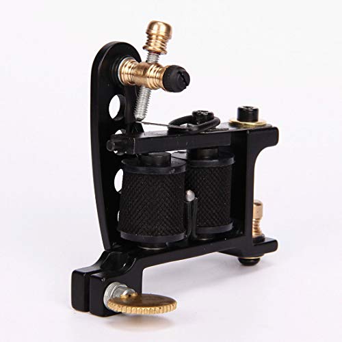 Taone YORKTATTOO Professional Tattoo Coil Mahine Handmade Wire Cutting Iron Tattoo Machine Gun 10 Wrap Coils 28Mm Frame Liner Shader Custom Carbon Steel thumb #2