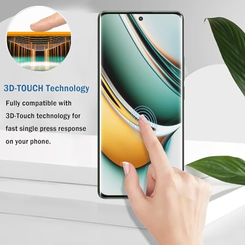 Image of STP FEEL UV Tempered Glass Screen Protector For Realme 10 Pro Plus /Realme 11 Pro /Realme 11 Pro Plus (6.7 Inch) (Pack of 1) Full Adhesive UV Glue Curved Edge to Edge Case Friendly