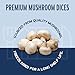 Harmony House Foods Freeze-Dried Mushroom Dices (1.5 oz, Quart Size Jar)