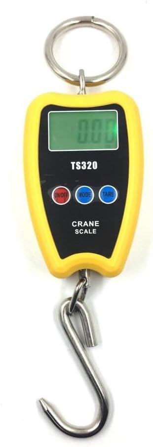 Nac Global Compact Digital Hanging Scale | 200kg Portable Weight Machine with Hook | LCD Display Hanging Crane Scale for Home, Travel, Shop & Light Industrial Use