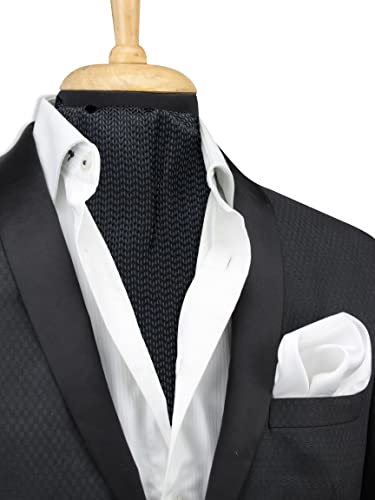 Image of Peluche Stunning Alley Black Cravat for Men