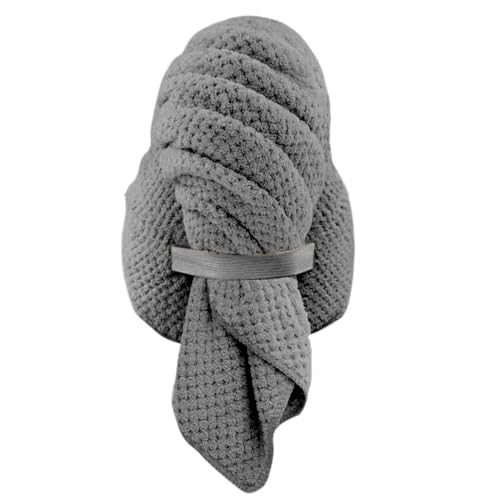 Toalla para el pelo, turbante de microfibra para el pelo, suave forro polar coral de secado rápido, antiencrespamiento, toalla súper absorbente para duchas o entrenamientos de gimnasio, 23.6 x 39.3