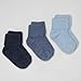 Woolino Wool Baby Socks from, Washable Merino Wool Infant Toddler Kids Socks, 0-6 Months, Blue (Pack of 3)