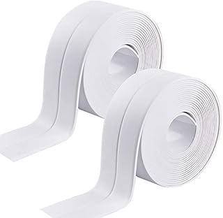 2 Pack Sealant Tape, Waterproof and Adhesive Bath Sealant Strip Caulk Strip, Sealing Tape for Bathroom Toilet Kitchen Wall (126 x 1.5 inches)