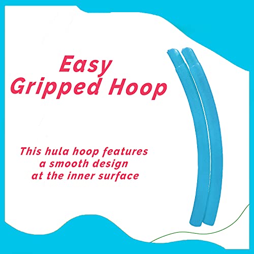 Image of Toy Cloud Octa Hula Hoop - Versatile 4-Size Adjustable Exercise Ring Set for Women, Adults & Kids Interlocking Hoola Hoops 18-29 inch Hulla Hups for Girls