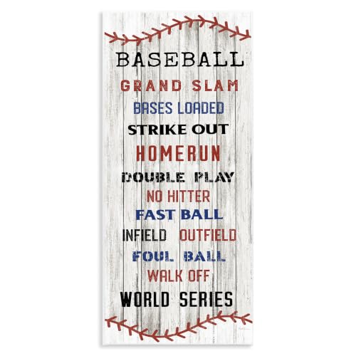Baseball Inspirational Sports, 7 x 17 Inch Mounted Print on Wall Plaque