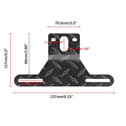 Aluminum Trailer License Plate Light Bracket Universal for Most Trailer and Truck - Thumbnail 2