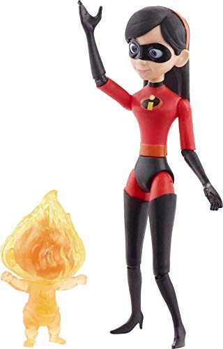 Disney Pixar The Incredibles Violet & Fire Jack-Jack Action Figure 2-Pack, Highly Posable With Authentic Detail, Movie Toy, Gift For Collectors & Kids Ages 3 Years Old & Up #TOP2