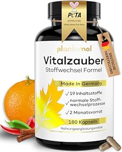 Plantomol Vitalzauber Stoffwechsel Kapseln 180 Stück