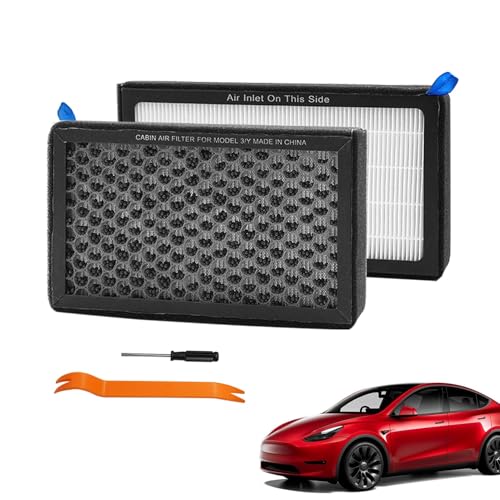 Filtro de aire de cabina para Tesla Model 3 y Model Y de 2017 a 2025, 2 unidades