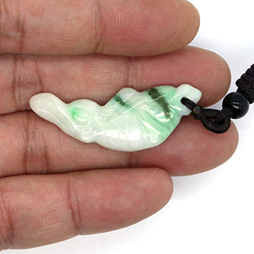 Pendentif en jadéite type A poisson éviter contrefaçons jade authentique - 3