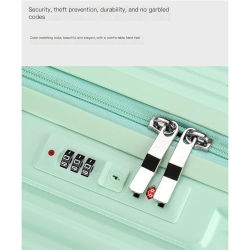 Suitcase Large Capacity Suitcase with Wheels Pressure-Resistant and Anti-Fall Suitcase Zipper Sealed Suitcase Carry on Luggage Suitcases Large (Color : B, Size : 24in)4