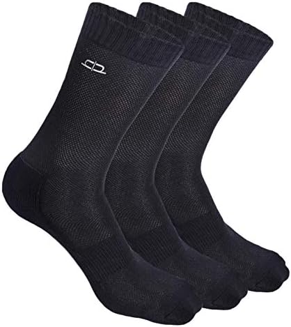HEELIUM Bamboo Crew Socks for Men | Formal Socks, Full Length | Odour Free & Cushioned Base | 3X Softer than Regular Socks