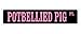 POTBELLIED PIG Street Sign potbelly pot belly pigs