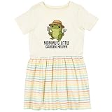 inktastic Mommys Little Garden Helper Toddler Dress 5-6 Natural with Stripes 487c9