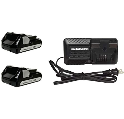 METABO HPT UC18YKSL 14.4-18 Volt Charger & (2) BSL1815 18V Li-Ion Battery Starter Kit