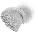 【Premium Materials for Soft Touch】- Our Grey Cashmere Beanie is Crafted from premium cashmere blend yarn, is soft, warm, and lightweight, boasts a soft and luxurious feel against your skin, ensuring long-lasting comfort. 【One-Size-Fits-All Comfort】- ...