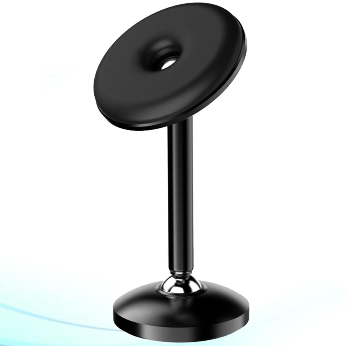 Mikikit 3pezzi Supporto Per Telefono Magnetico Rotante Lega Di Alluminio Per Auto Compatibile Con Smartphone e Tablet Design Colore Nero