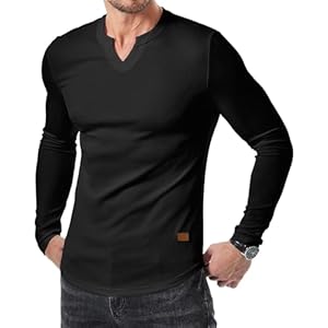 JMIERR Mens Long Sleeve Muscle T Shirts Casua...