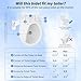 SAMODRA Non-Electric Bidet - Self Cleaning Dual Nozzle (Frontal and Rear Wash) Fresh Water Bidet Toilet Seat Attachment with Independent Adjustable Water Pressure (Classic White)
