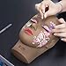 BHD BEAUTY Eyelash Practice Training Head for Makeup Cosmetology Dark Brown Flat Soft PVC Material Head with Mount Hole.