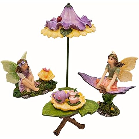 PRETMANNS Fairy Garden Accessories with Garden Fairy Figurines - Adorable Fairies for Fairy Gardens, Cute Fairy Garden Miniatures with a Fairy Furniture Kit Cover