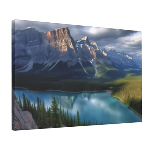 Tableau Banff National Park prêt à suspendre sans cadre