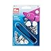 Produktbild Prym 390171 Nähfrei-Druckknopf Jersey Glatte Kappe Messing 12 mm Weiß, Metal