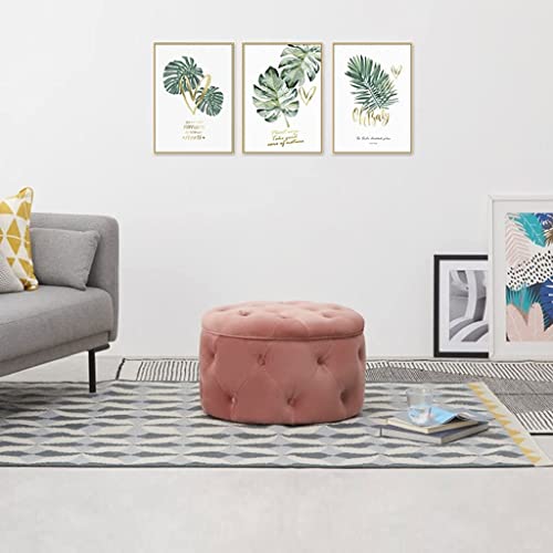 Tabouret bas avec rangement intégré et grand pouf de salon moderne