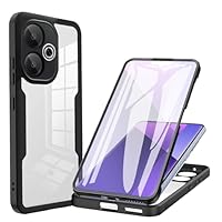 LXHGrowH Cover per Xiaomi Redmi Note 13 Pro Plus 5G, Custodia Anti-graffio con dell Schermo Integrata Protezione, 2in1 Dual Layer Ibrida [360°] Full Body Antiurto Protettiva Case, Transparente
