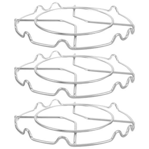 Healvian - Healvian 3pcs Steel Gas Stove Wok Rings Non-Slip Burner Rings Cooktop Pan Support Brackets for Kitchen Gas