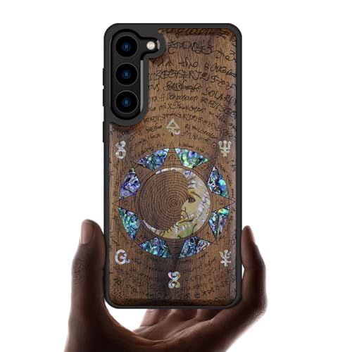 Coque bois Galaxy S23 Plus nacre naturelle luxe gravée Carveit