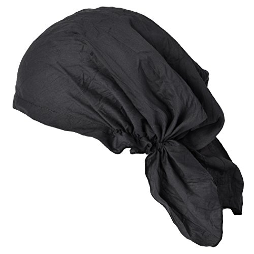 Charm pirate bandana head scarf - mens balding hair cap womens he…