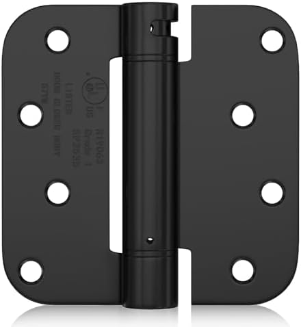 Haidms 3 Pack Self Closing Door Hinges 4 Inch Matte Black Adjustable ...